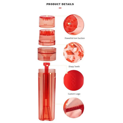 PVC Material Tobacco Filling Cone Rolling Grinder with 110Mm Roll Paper Horn Tube Cigarette Pre Roller Smoking Accessorie