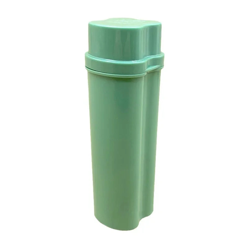 One-Piece Flip-Top Cigarette Case Kit with Two Holes Including Lighter for Easy Storage and Carrying around Smoking Accessories