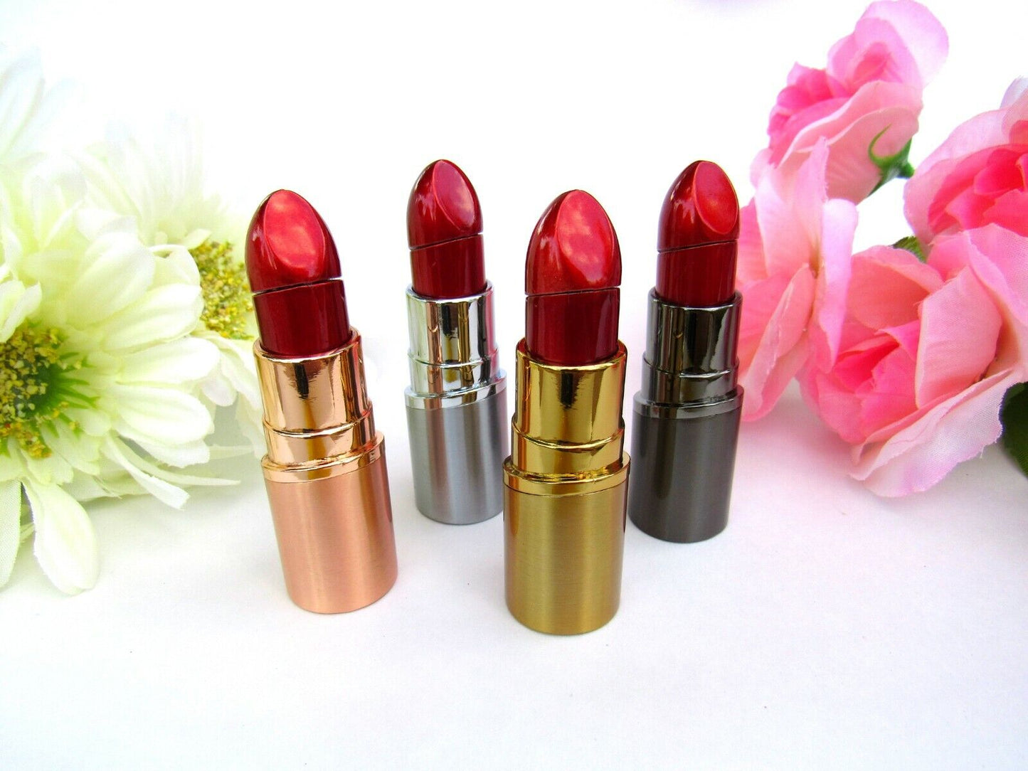 Refillable Novelty Butane Cigarette Gas Lighter - Funny Unique Lipstick Mom Gift