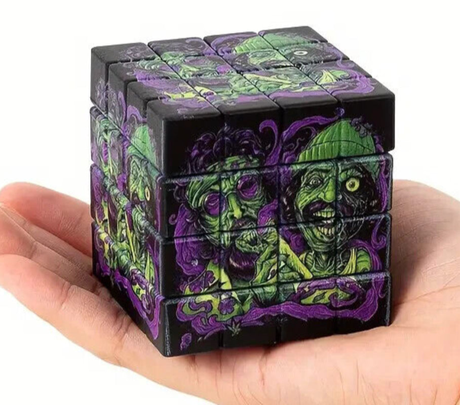 2.5 Inches Creative Square Grinder, Cheech & Chong Are Zombies Holding Joint