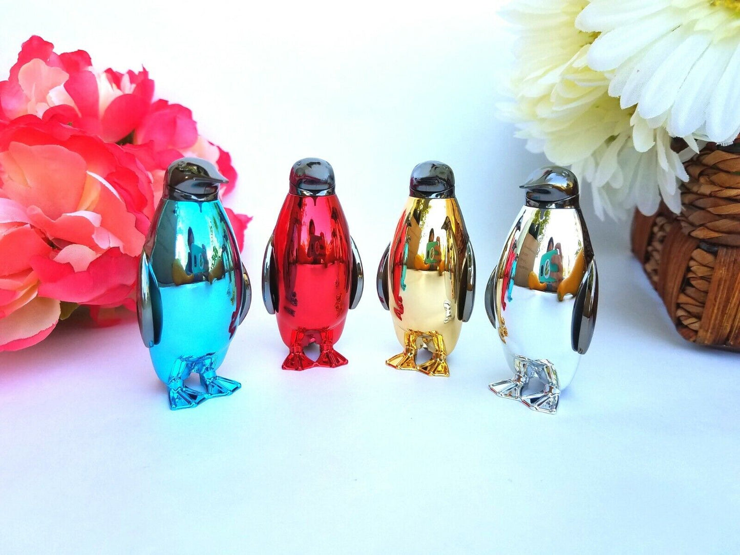 Refillable Novelty Butane Cigarette Lighter - Funny Unique Cute Kawaii Penguin