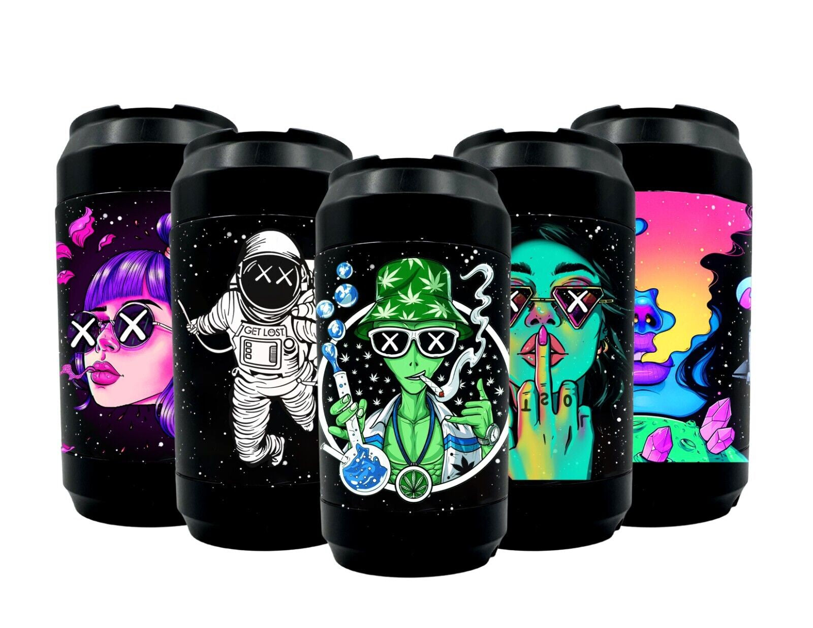 5 in 1 Galaxy Stash Jar Smell Proof (Galaxy Glow Jar by Get Lost)