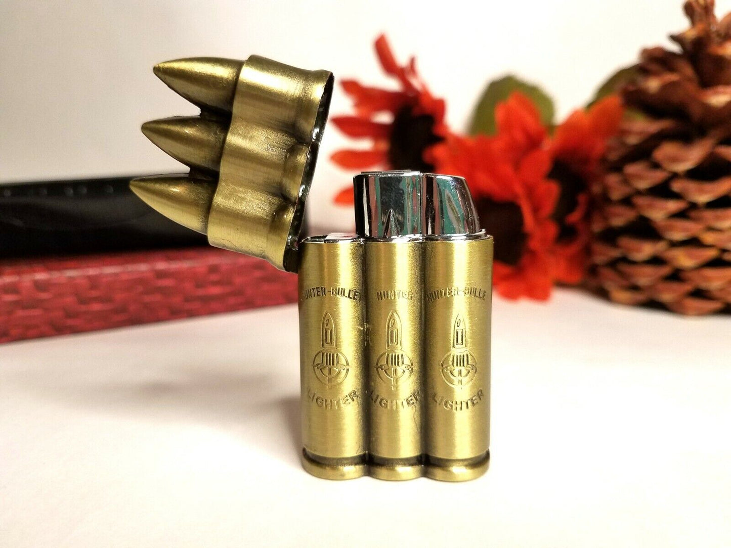Refilable Novelty Bullet Butane Cigarette Lighter Windproof Torch