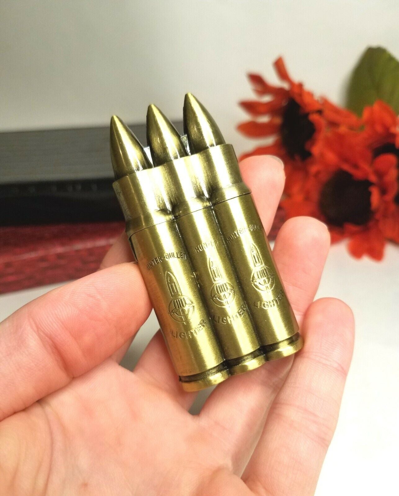 Refilable Novelty Bullet Butane Cigarette Lighter Windproof Torch