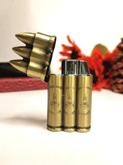 Refilable Novelty Bullet Butane Cigarette Lighter Windproof Torch