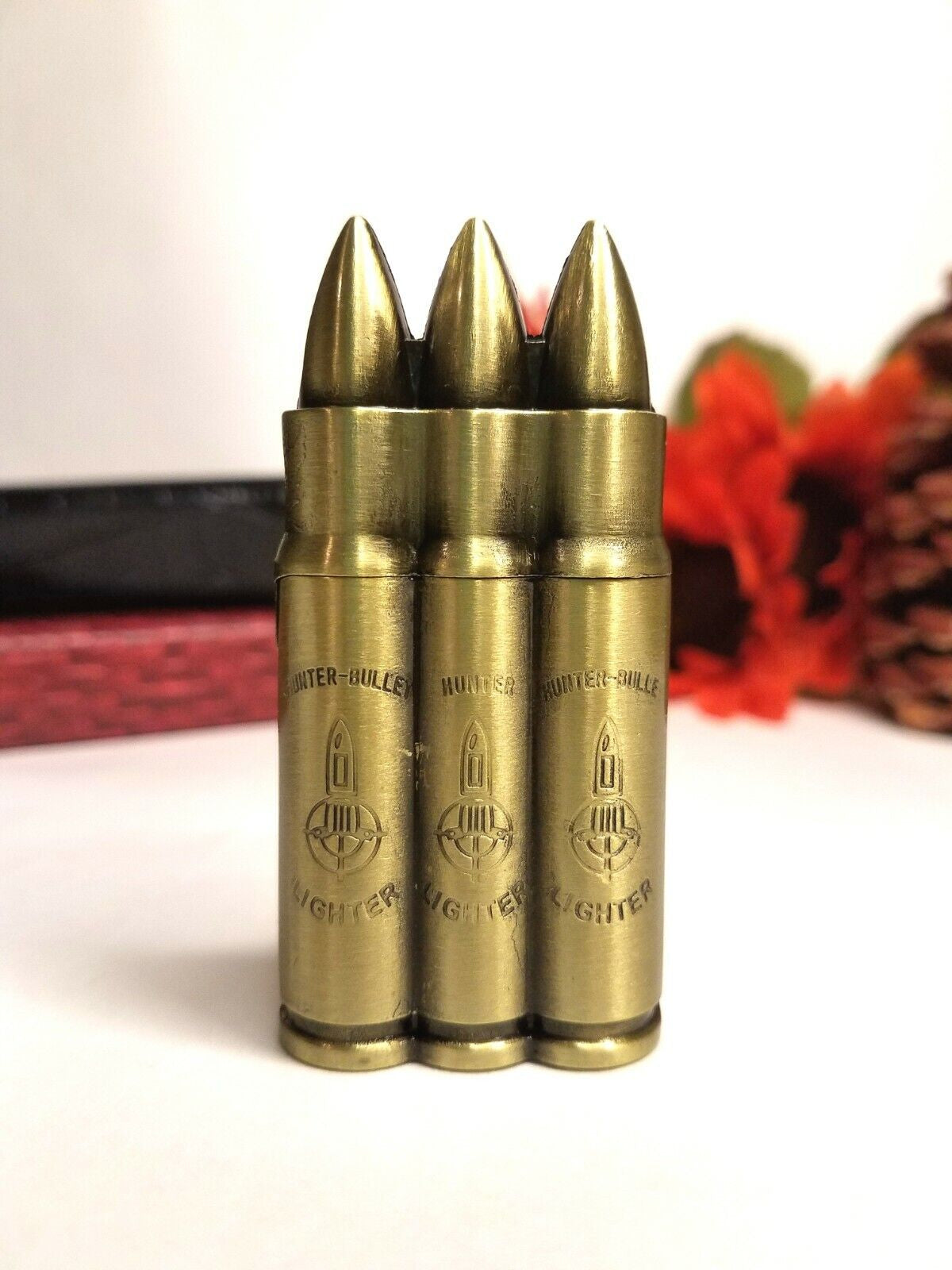 Refilable Novelty Bullet Butane Cigarette Lighter Windproof Torch