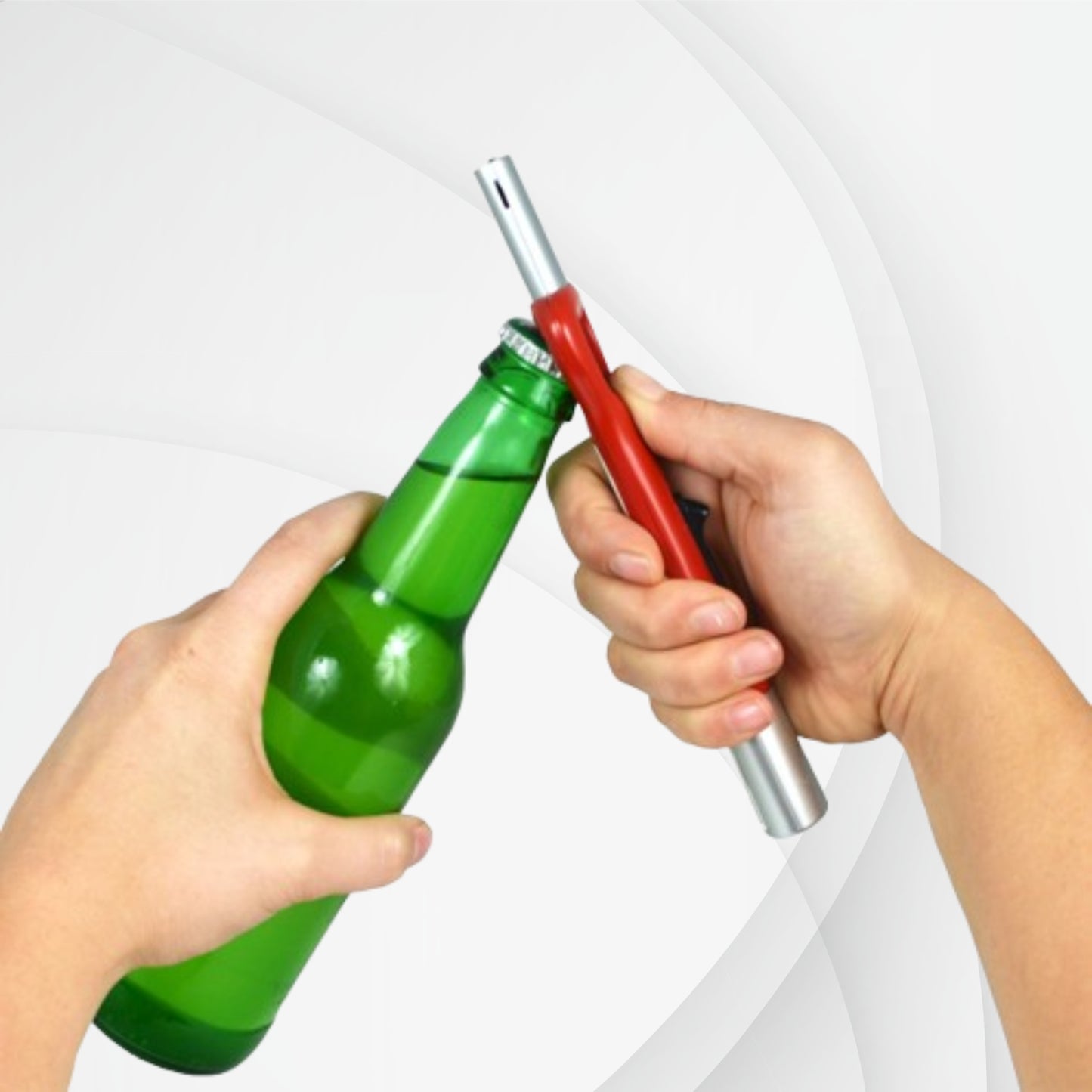 G.E.I. Bottle Opener Lighter Flashlight Novelty Unique Classic Candle Gift Grill