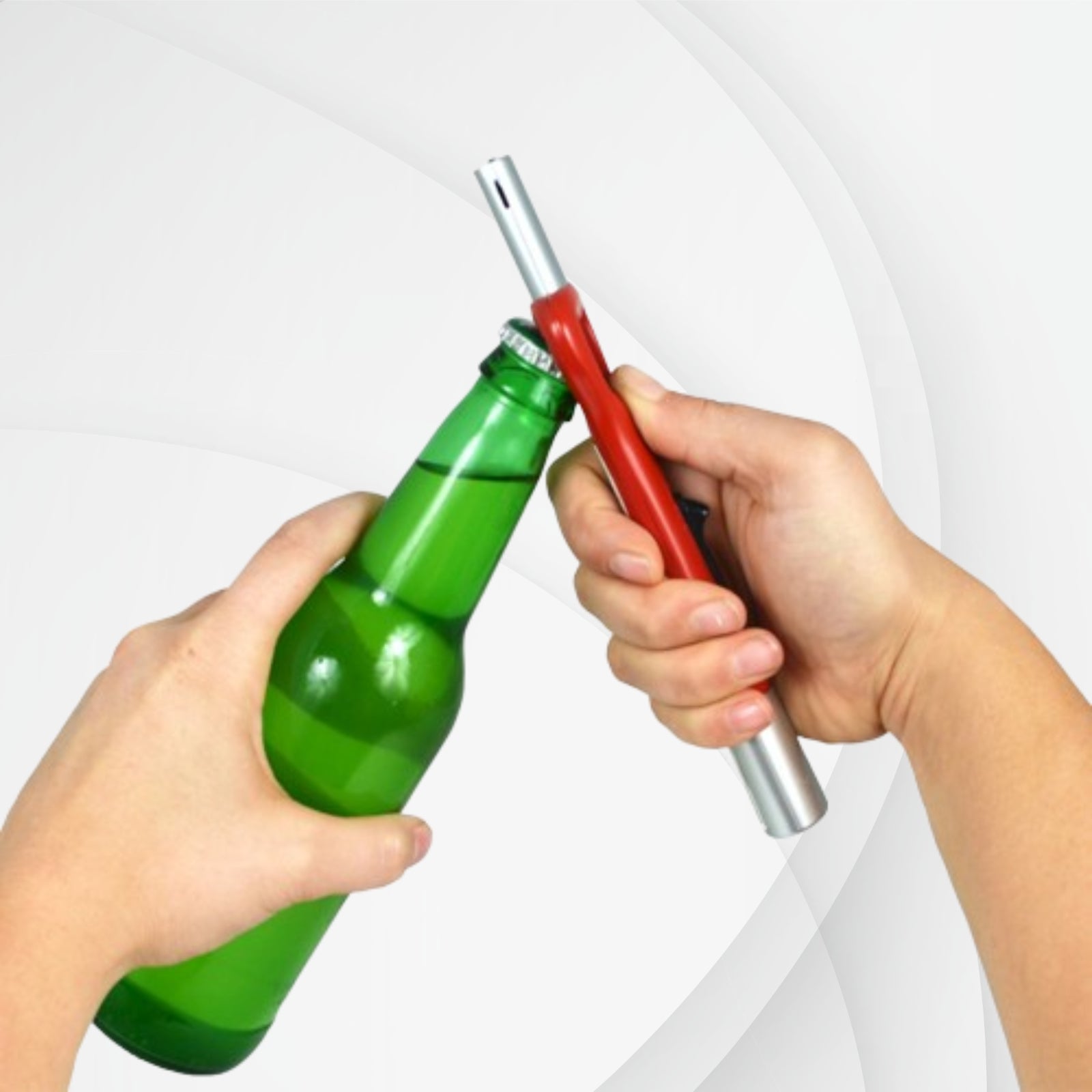 G.E.I. Bottle Opener Lighter Flashlight Novelty Unique Classic Candle Gift Grill