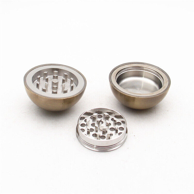 4-Layer Unique 53MM Metal Ball Hand Muller Tobacco Crusher Herb Spice Grinder