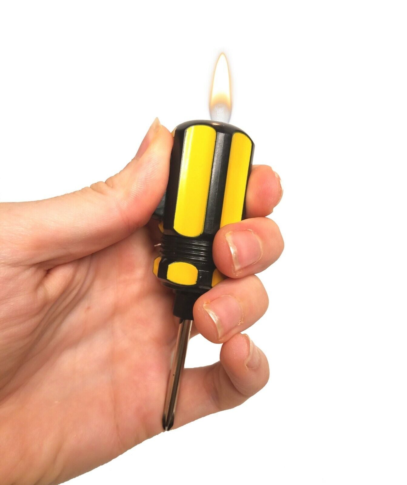 Refillable Novelty Butane Cigarette Lighter - Unique Tool Screwdriver Dad Father