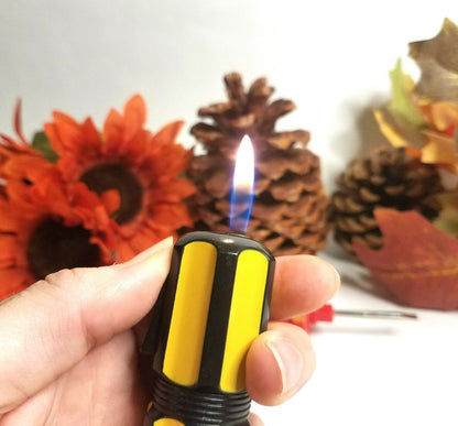 Refillable Novelty Butane Cigarette Lighter - Unique Tool Screwdriver Dad Father