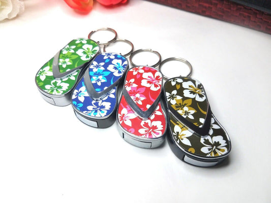 Refillable Novelty Butane Cigarette Gas Lighter - Funny Unique Flip Flop Shoe