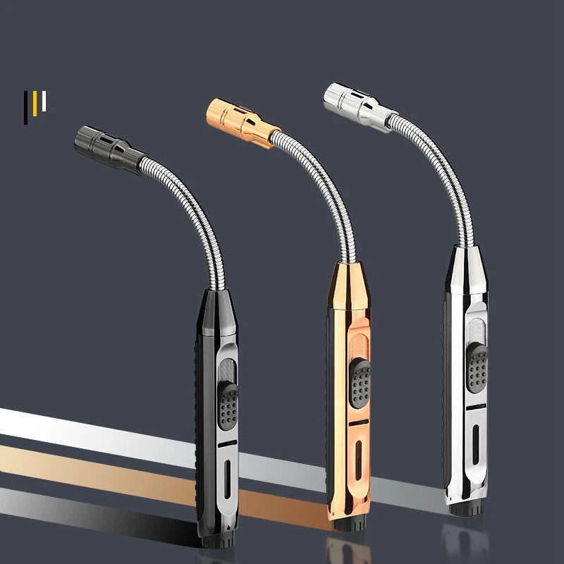 Butane Torch Turbo Gas Lighter, Jewelry Welding, Cigar Smoking, Metal Cigarette Lighters, Candle, BBQ, Kitchen, Cooking